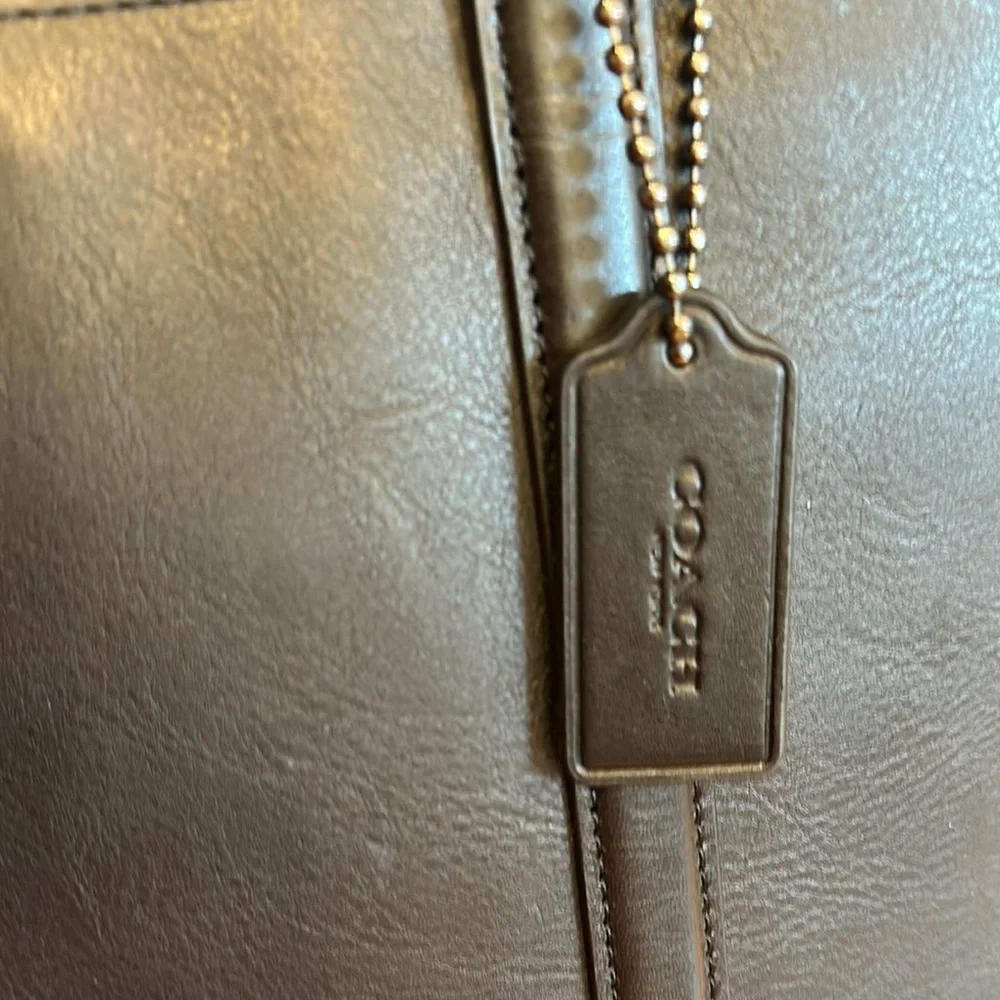 Coach Black Leather Briefcase